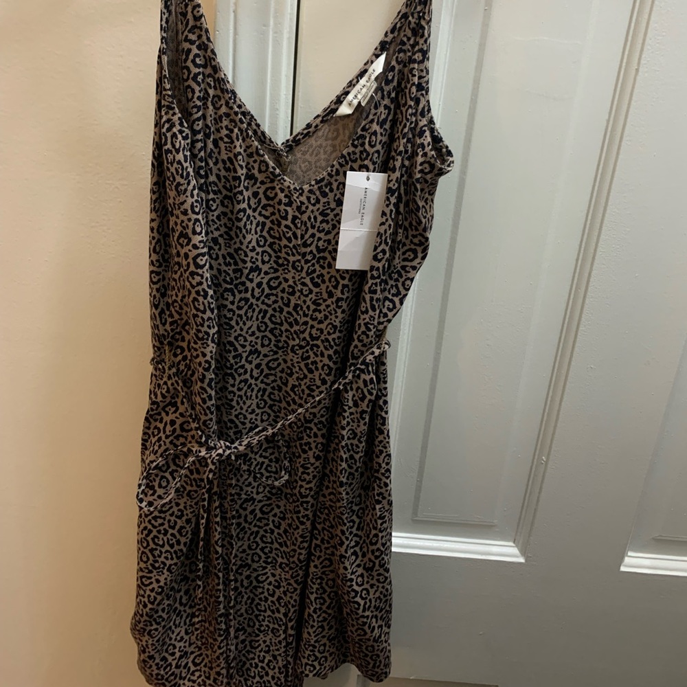 American Eagle Cheetah Romper